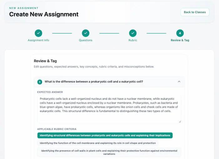 Assessment Setup