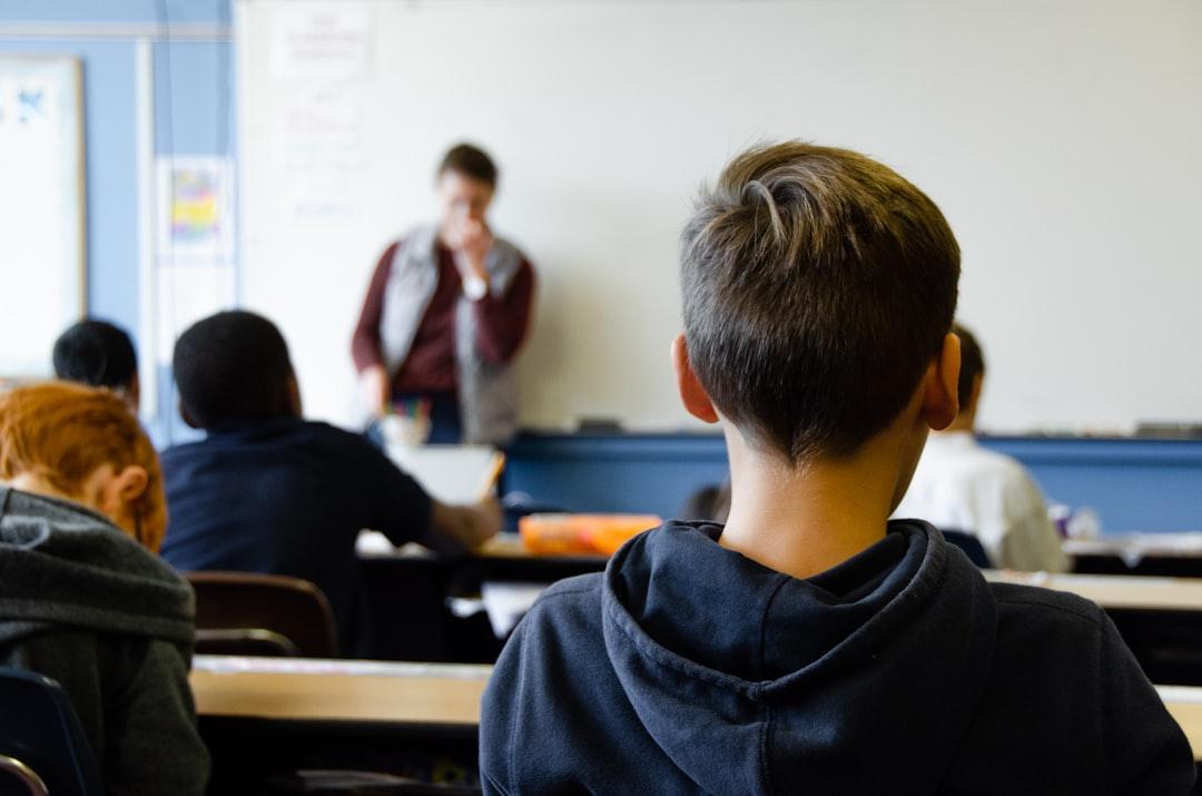 Fifth grade students sitting together in their classroom